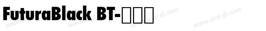 FuturaBlack BT字体转换